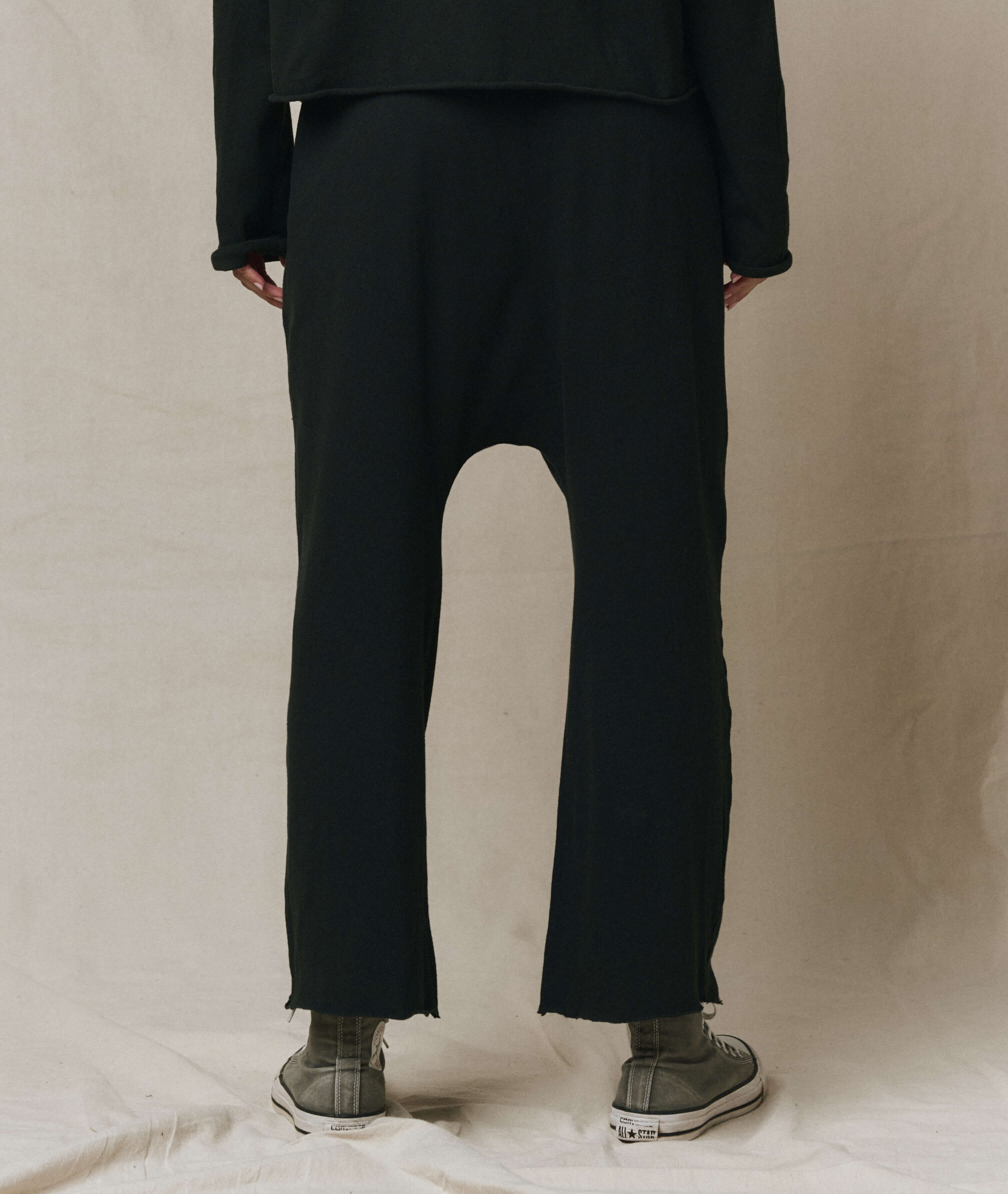 The Jersey Crop Pant. -- Almost Black