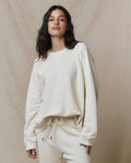 The Slouch Sweatshirt. Solid -- Washed White