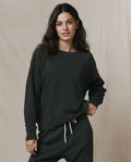 The College Sweatshirt. Solid -- Washed Black