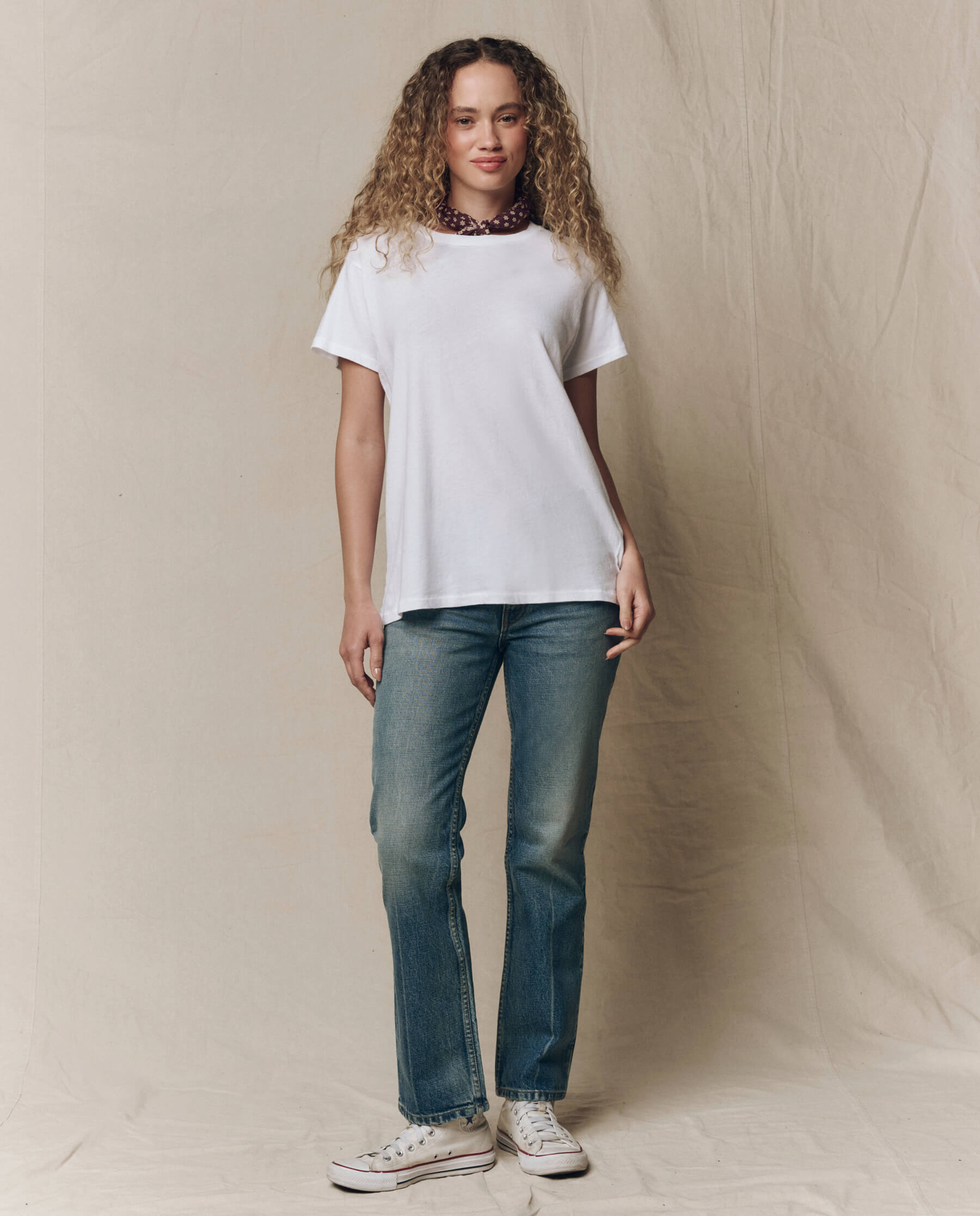 The Slim Tee. Solid -- True White