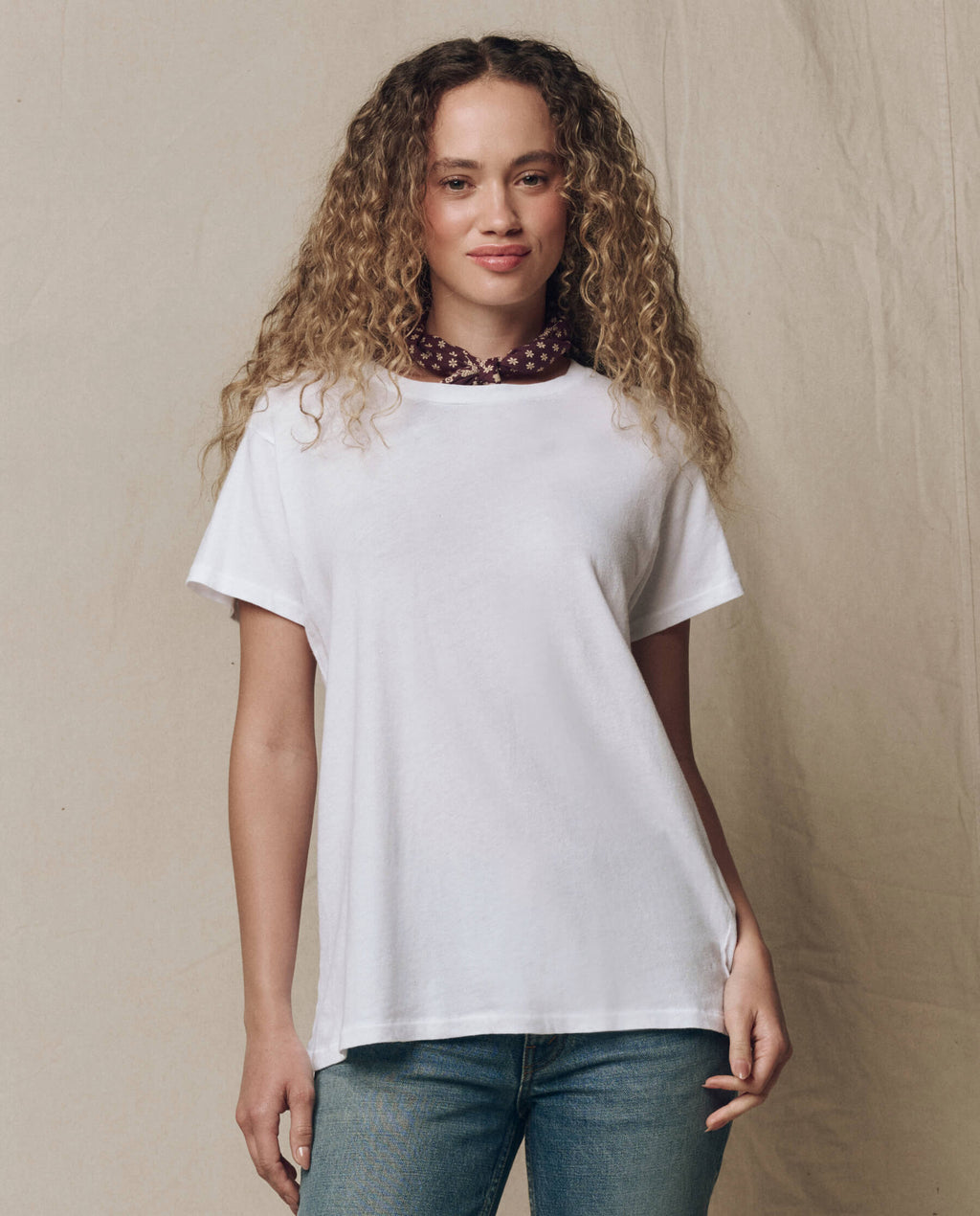 The Slim Tee. Solid -- True White