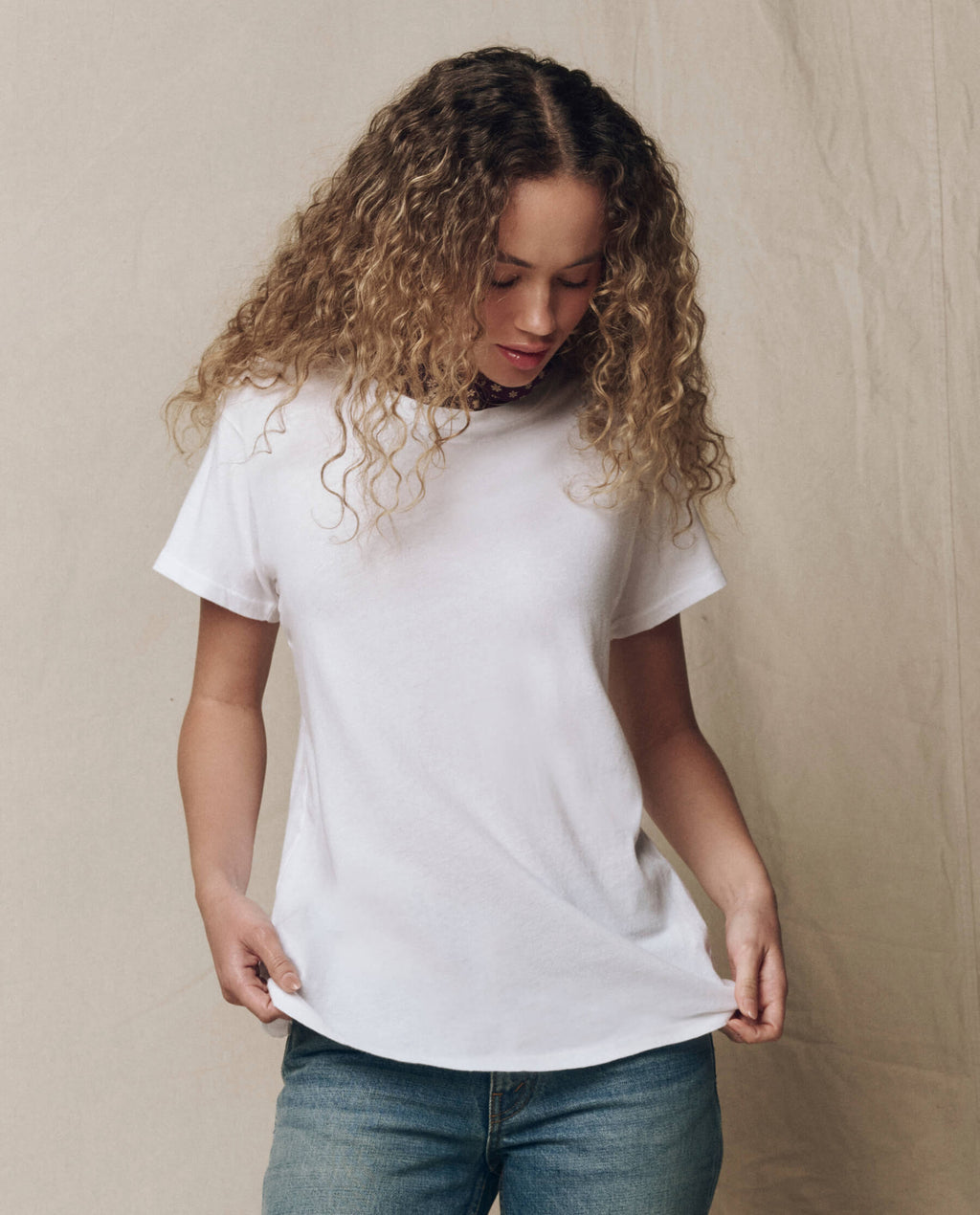 The Slim Tee. Solid -- True White