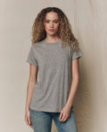 The Slim Tee. Solid -- Heather Grey