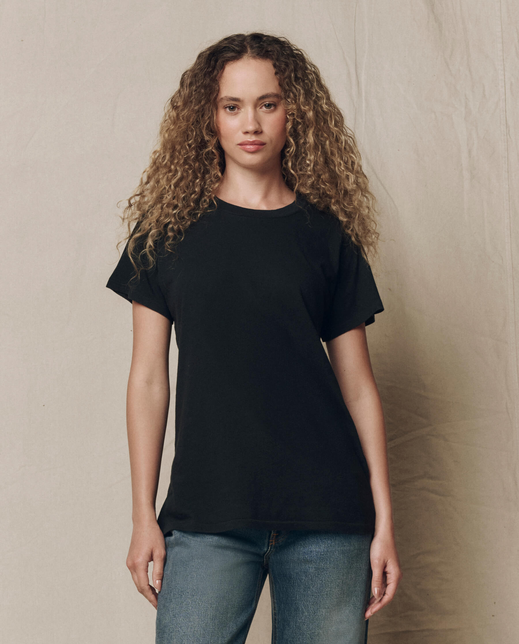 The Slim Tee. Solid -- Almost Black