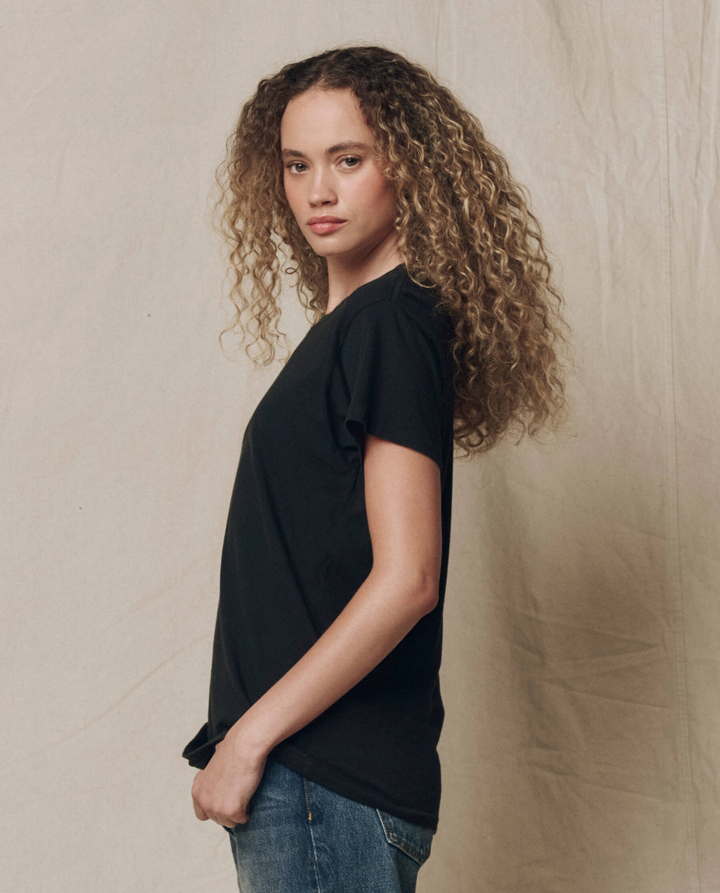 The Slim Tee. Solid -- Almost Black
