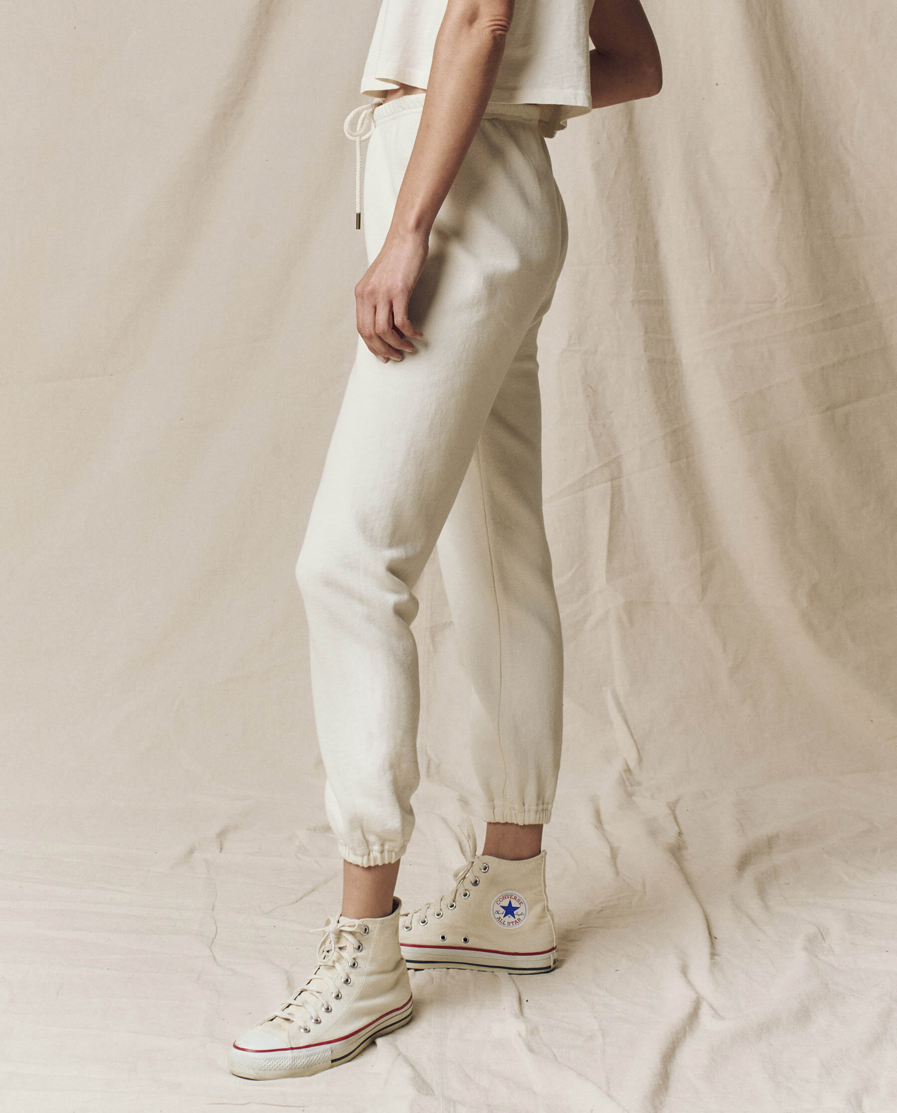 The Stadium Sweatpant. Solid -- Washed White