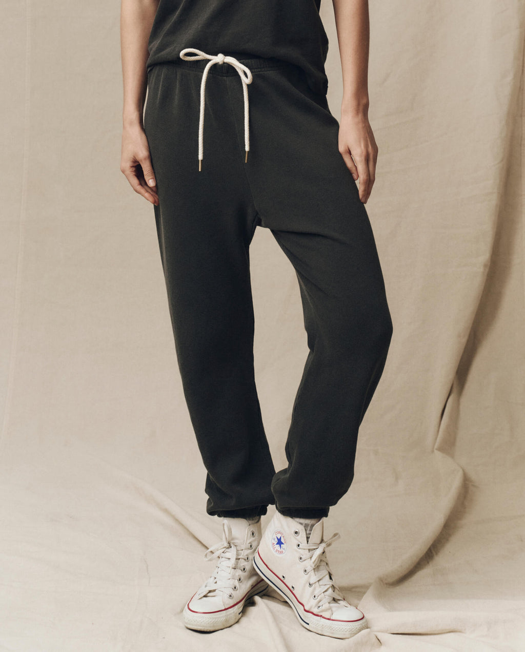 The Stadium Sweatpant. Solid -- Washed Black