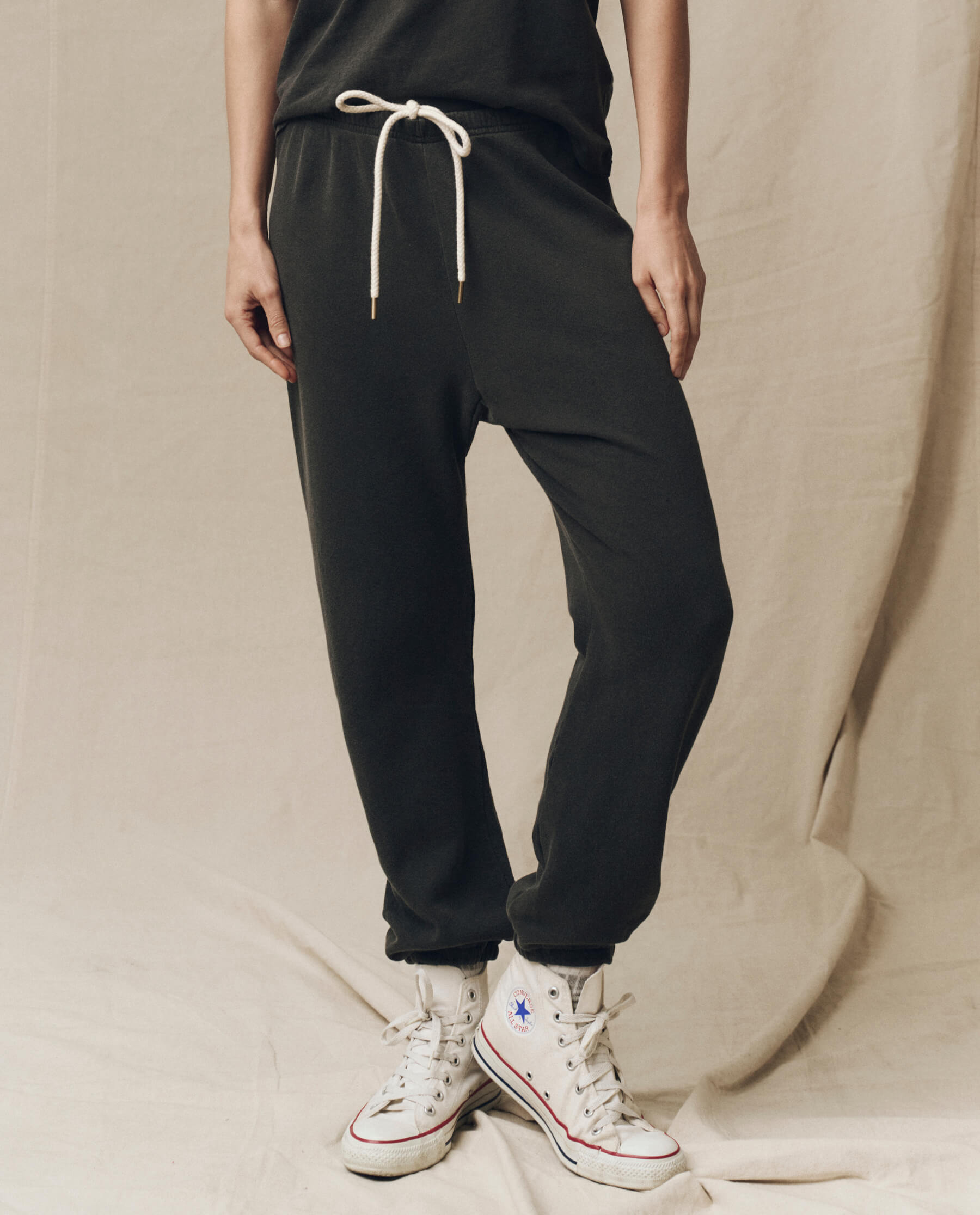 The Stadium Sweatpant. Solid -- Washed Black